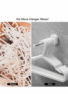 Y&D Hanger Stacker Clothes Hangers Storage Holder Set, 2PCS 304 Stainless Steel Organizer Stacker, Space Saving Caddy Stand for Closet Laundry Room  - Image 3