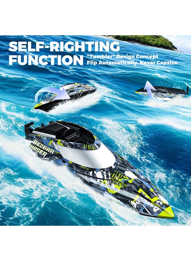 BEZGAR Tx123 Remote Control Boats - Fast Speed Rc Boat 32+ Kph With A Portable Suitcase For Lakes & Pools & Salt Water, Summer Toys For Adults And Ideal Gifts For Kids Boys Age 6 7 8-12 Years Old  - Image 2