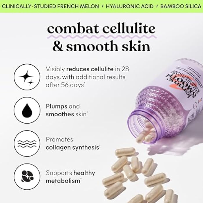 Lemme حزمة تخفيف الانتفاخ والتنعيم - كبسولات بروبيوتيك، بريبايوتيك وإنزيمات هضمية لتخفيف الانتفاخ والغازات، تقليل السيلوليت، تنعيم البشرة، وتنعيم السيلوليت - Image 3