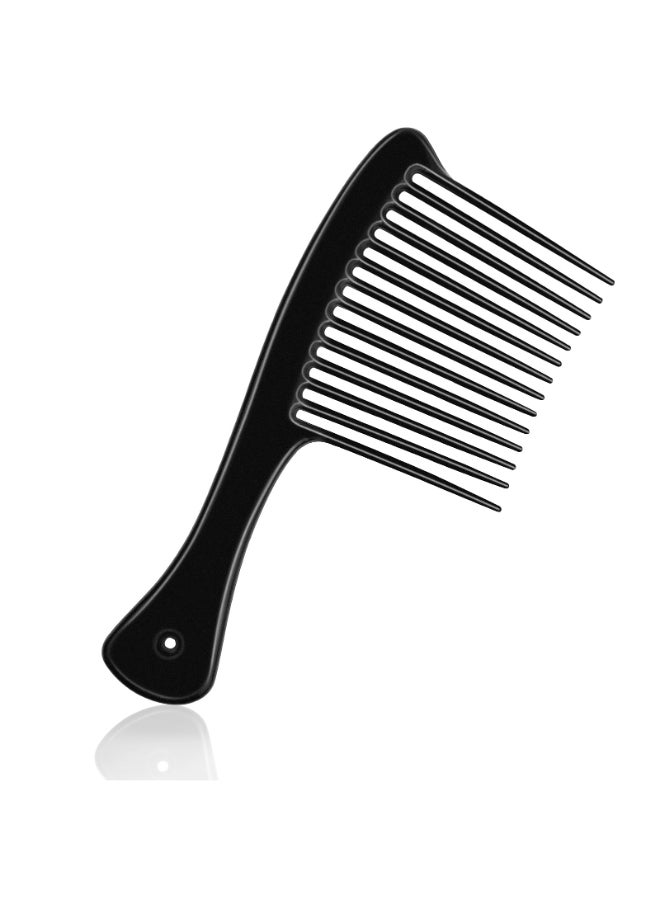HDAJY Wide Tooth Comb Large Thickened Hair Comb Shower Combs for Wet Curly Straight Hair Round Comb Teeth no Hair Damage Black - Image 2