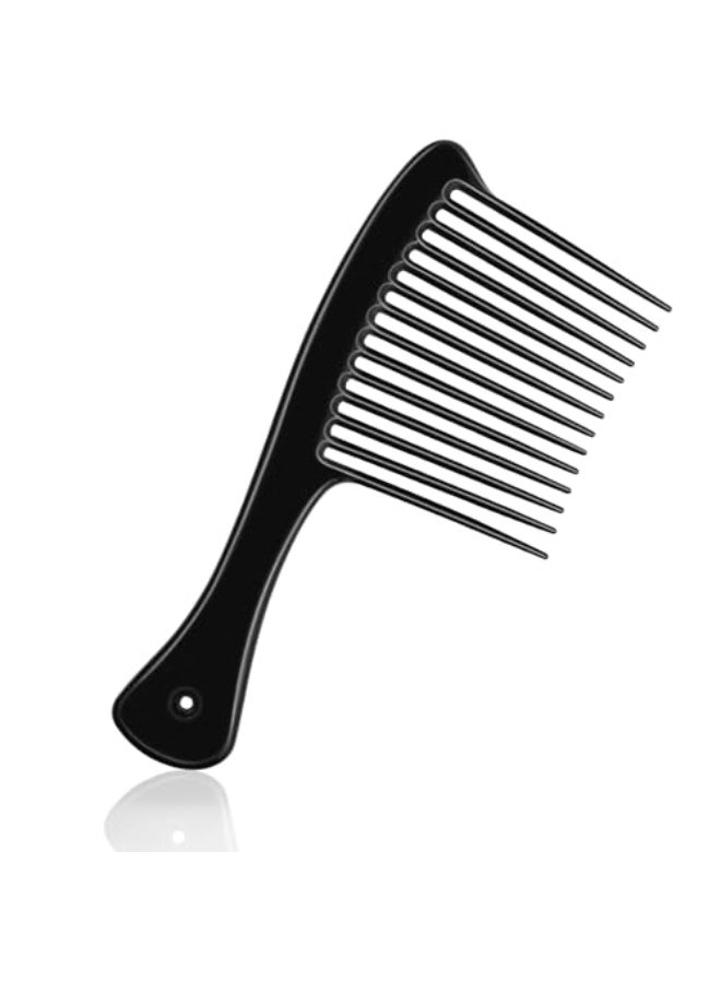 HDAJY Wide Tooth Comb Large Thickened Hair Comb Shower Combs for Wet Curly Straight Hair Round Comb Teeth no Hair Damage Black - Image 1