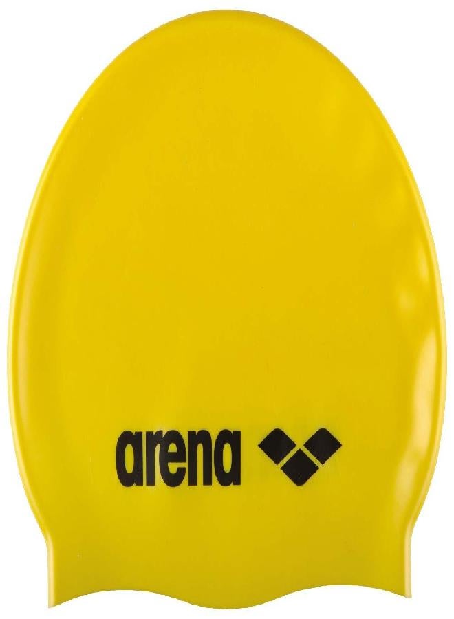arena Classic Youth Silicone Unisex Swim Cap For Boys And Girls, Yellow/Black, One Size - Image 1