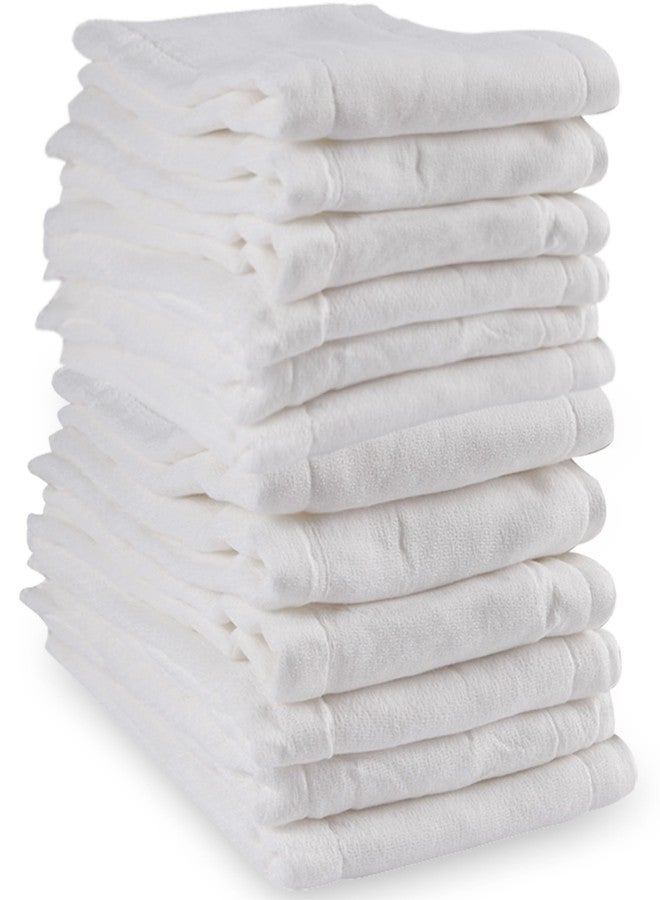 Fasoar Prefold Cloth Diapers - Premium Cotton, Fasoar 3 Ply Environmental Friendly Baby Washable Diaper Covers for Babies to Toddlers Multi-Use (10-35 lbs) 12 Count - Image 1