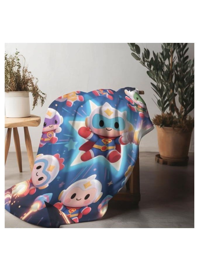 عام بطانية رقيقة من الفانيلا (دافئة ومريحة، ومناسبة للنوم واستخدام الألعاب وإزالة الغبار ومقاومة للرمل) 150 سم * 200 سم - 419 - Image 1