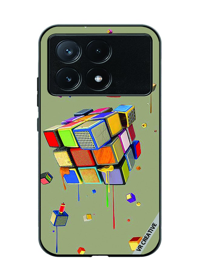 VR CREATIVE Protective Case Cover For Xiaomi Poco X6 Pro Cubes Design Multicolour - Image 1