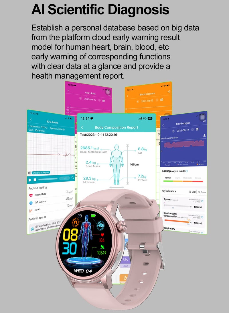 RollsTimi  Bluetooth Smartwatch, 1.39 Inch HD 360*360 Full-Screen Touch, Multi Sports Mode, Smart Voice Assistant, Message And Call Reminder, Sports Sleep Detection, RT ET470 - Image 3