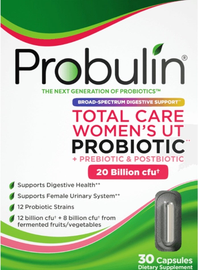 Probulin Total Care Women's UT Probiotic 20 Billion 30 Capsules - Image 2