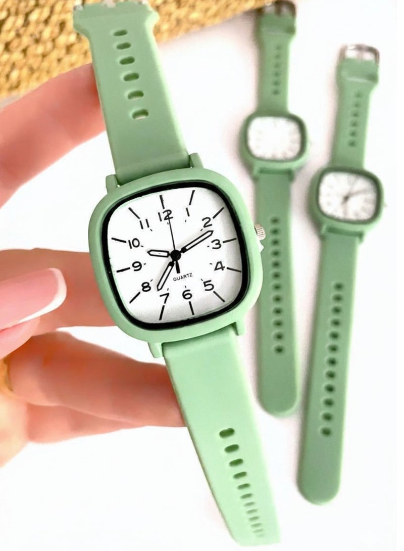 Women's Water Resistant Watch with Plastic Strap