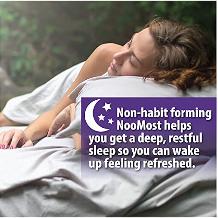 NooMost Natural Sleep Aid Supplements with Magnesium,L theanine & Garcinia | Sleep Pills for deep & Restful Sleep for Adults | Non-Habit-Forming | Helps Fall Asleep Fast Stay Asleep Longer | 60 Tabs - Image 4