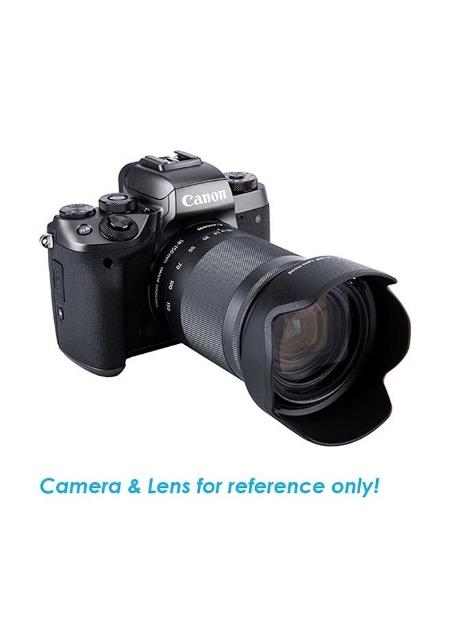 Fotasy غطاء عدسة JJC LH-60F مخصص، متوافق مع عدسة كانون EF-M 18-150mm f/3.5-6.3 is STM / RF-S 18-150mm F3.5-6.3 is STM، بديل EW-60F، غطاء RFS 18-150mm؛ ظل EF M 18 150mm - Image 4