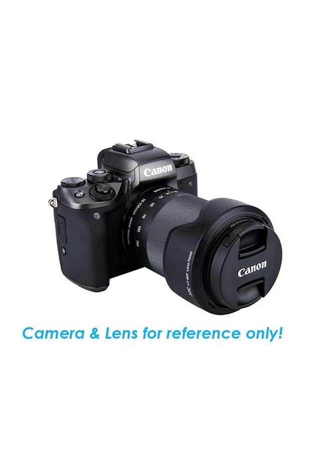 Fotasy غطاء عدسة JJC LH-60F مخصص، متوافق مع عدسة كانون EF-M 18-150mm f/3.5-6.3 is STM / RF-S 18-150mm F3.5-6.3 is STM، بديل EW-60F، غطاء RFS 18-150mm؛ ظل EF M 18 150mm - Image 2