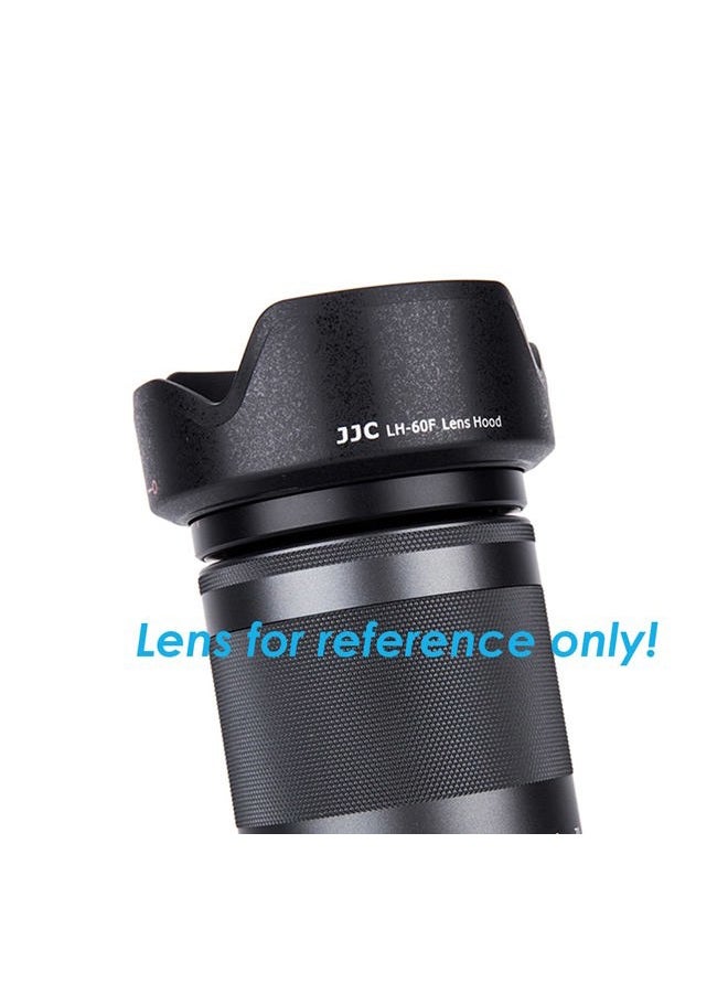 Fotasy غطاء عدسة JJC LH-60F مخصص، متوافق مع عدسة كانون EF-M 18-150mm f/3.5-6.3 is STM / RF-S 18-150mm F3.5-6.3 is STM، بديل EW-60F، غطاء RFS 18-150mm؛ ظل EF M 18 150mm - Image 3