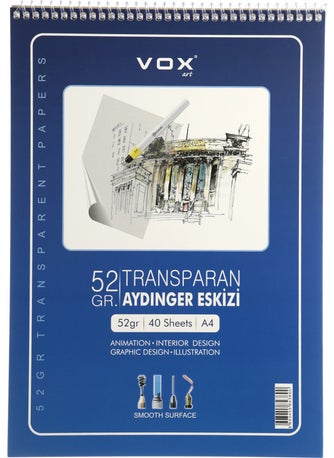 52 gr Tracing Sketchbook A4 40 Sheets - pzsku/Z92F4AB5FEB37695C08E0Z/45/_/1730550373/7bbb0cb9-6d1b-47ac-acad-b7a9fa853d41
