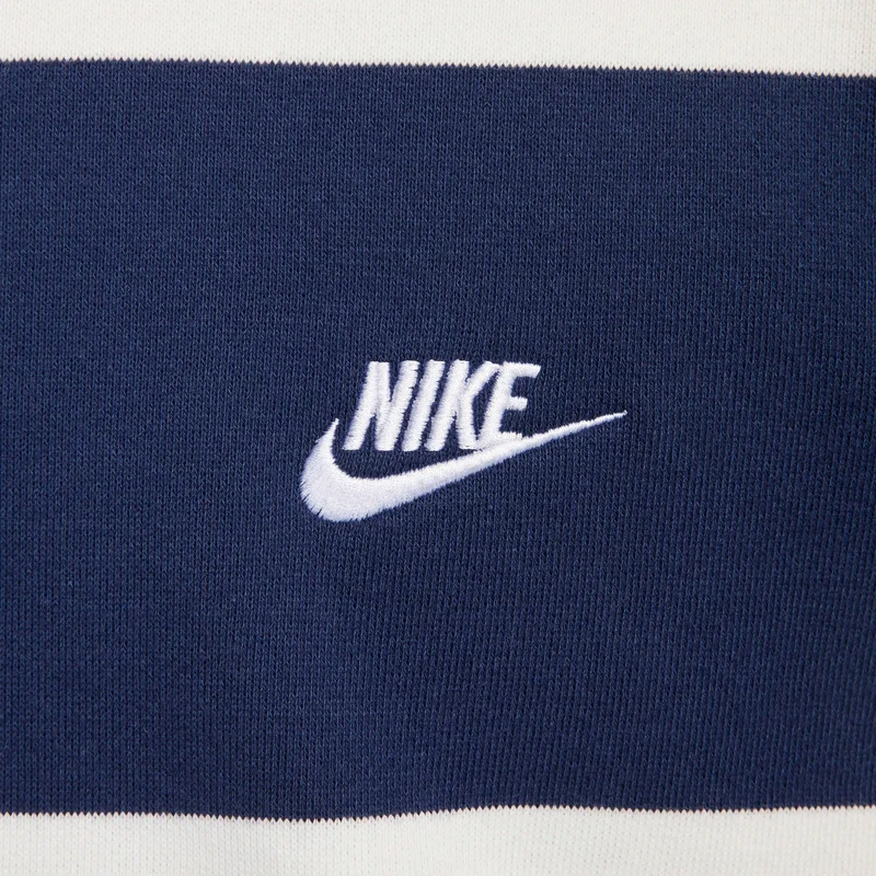 Nike Blue Men's Club Fleece Striped Heavyweight Crew for Men | Best Price UAE