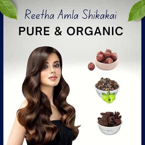 BrijBooti Reetha Amla Shikakai Combo Pack for Hairs (Raw Form) 1800 Gr - Image 4