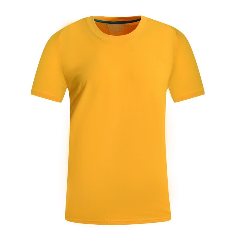 Cotton T-Shirt Printed Logo Children'S Class Clothes Diy Work Clothes Short Sleeve Round Neck Solid Color Cultural Shirt Printing - Image 1