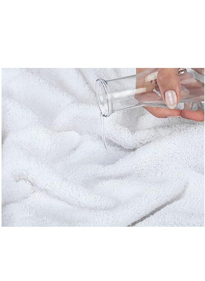 Safi Plus Towel Set Luxury Hotel Quality 600 GSM 100% Genuine Combed Cotton, Super Soft & Absorbent Family Bath Towels 6 Piece Set - 2 Bath Towels, 2 Hand Towels, 2 Washcloths - Bright White - Image 4