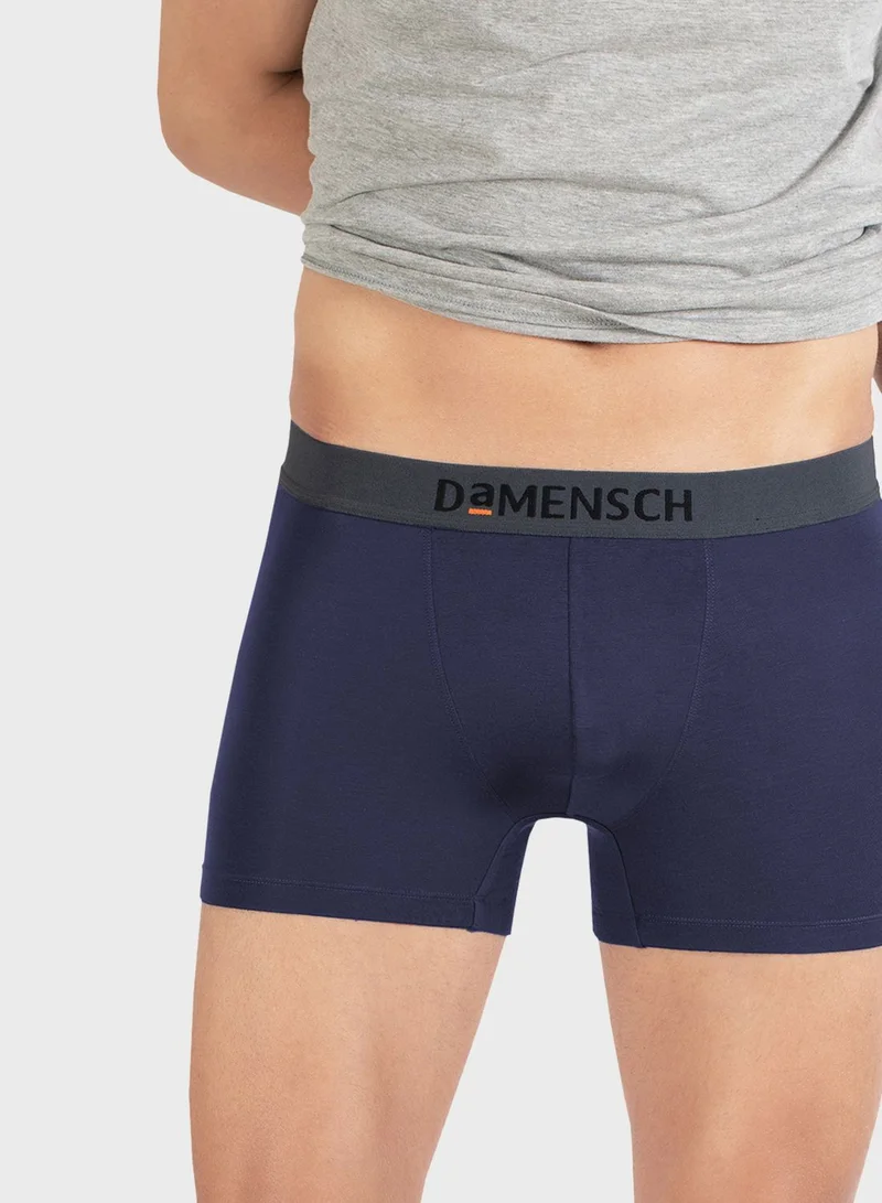 DaMENSCH 2 Pack Assorted Logo Band Trunks