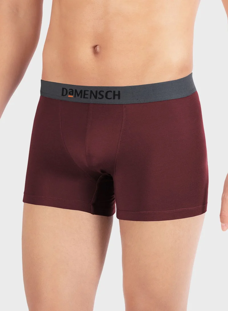 DaMENSCH 2 Pack Assorted Logo Band Trunks