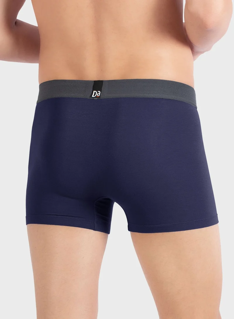 DaMENSCH 2 Pack Assorted Logo Band Trunks