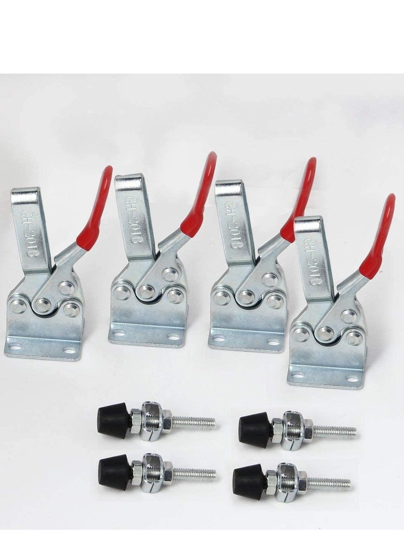 KASTWAVE - 4Pcs Toggle Clamps Holding Capacity Stroke Push Pull Action Hand Tool Light Duty Toggle Clamp Tool - Image 1