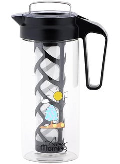 Cold Brew Coffee Maker Coffee Brewer For Ice Coffee And Ice Tea Durable Borosilicate Glass Pitcher Removable Mesh Filter 44 Oz 1300 Ml 1.37 Quart