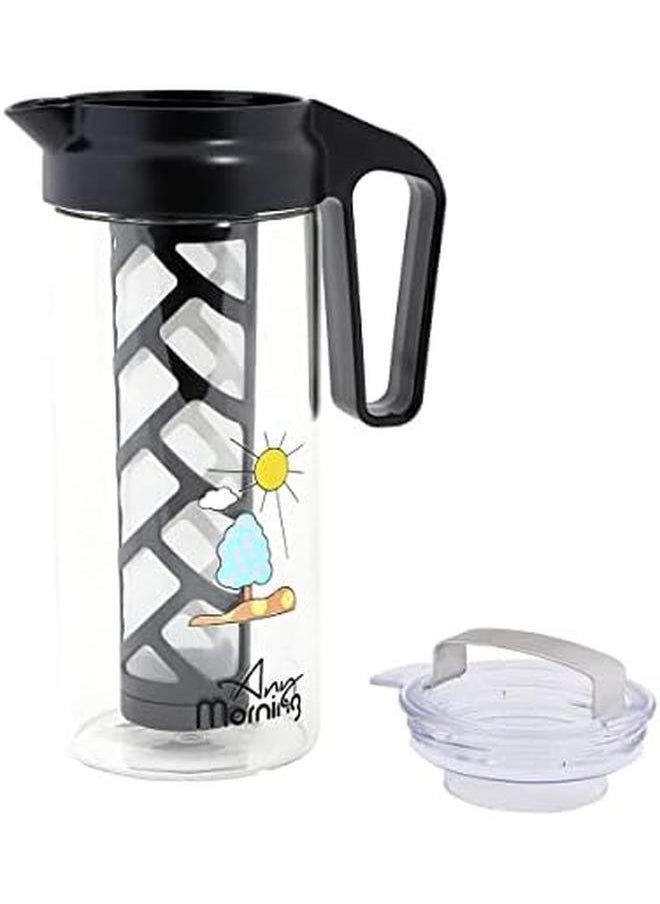 Any Morning - Cold Brew Coffee Maker Coffee Brewer For Ice Coffee And Ice Tea Durable Borosilicate Glass Pitcher Removable Mesh Filter 44 Oz 1300 Ml 1.37 Quart - Image 1