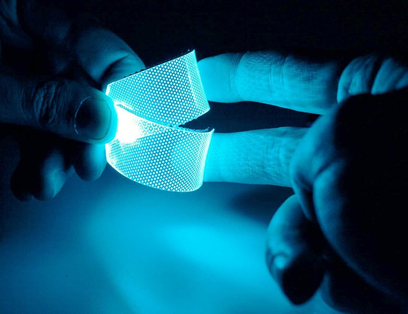 mlnyitus Flexible Helmet Decorations led Lights Flexible Cosplay DIY kit Decorations RGB Light Superhero for Men Gifts Blue - Image 5