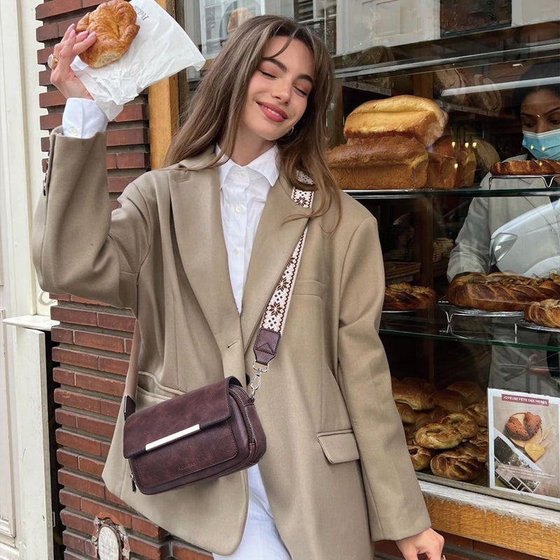 Roulens Crossbody Bags for Women Small Crossbody Wallet Purses with Card Slots Leather Shoulder Handbags Travel/Daily Use - Image 2
