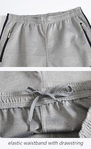 YSENTO Men's Tracksuits Outfits Set 2 Piece Jogging Suits Warm Up Sweatsuits Sweat Track Suits Sets Grey L - Image 5