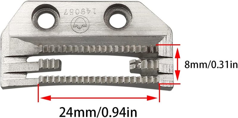 klarako 2PCS E Type Sewing Machine Spare Parts Steel Industrial Sewing Machine, Silver - Image 2