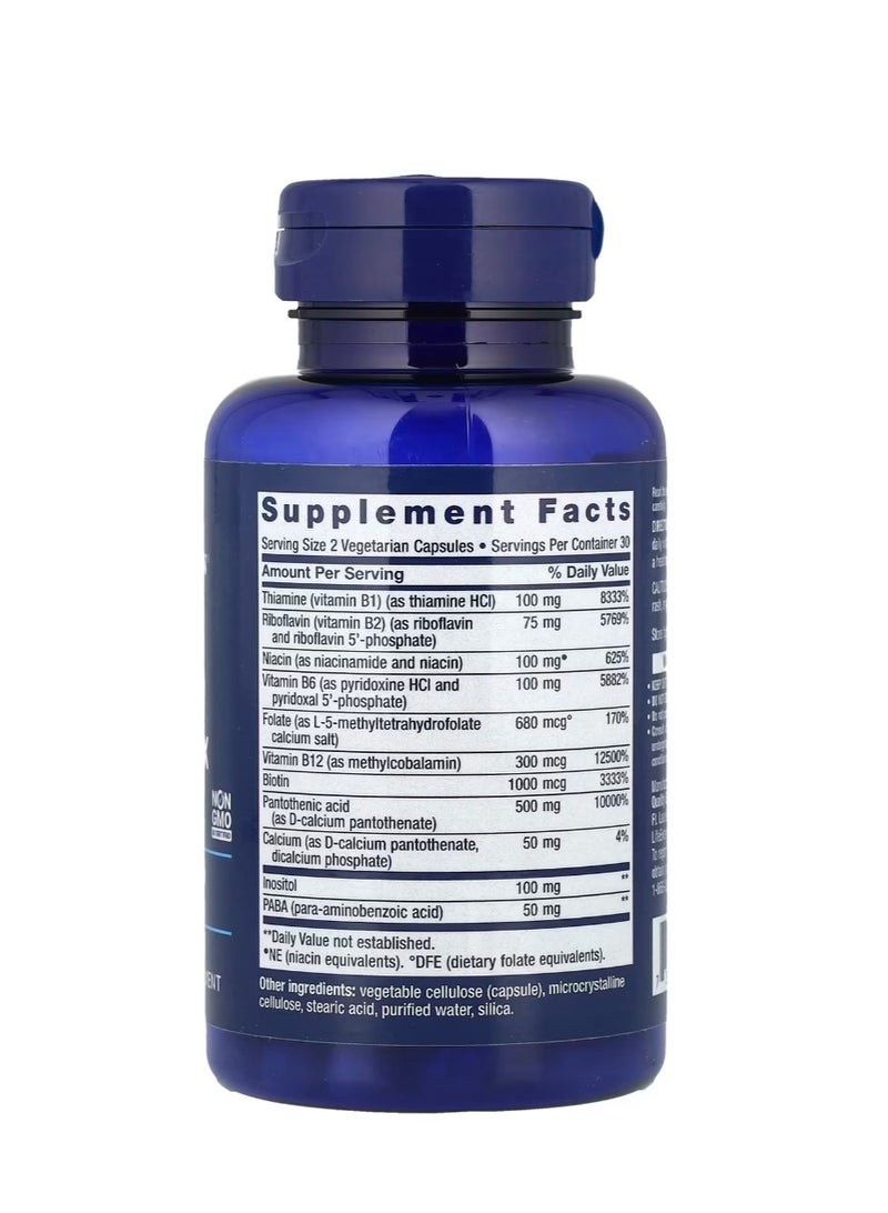 لايف إكستنشن مركب بي النشط الحيوي، 60 كبسولة نباتية - Image 2