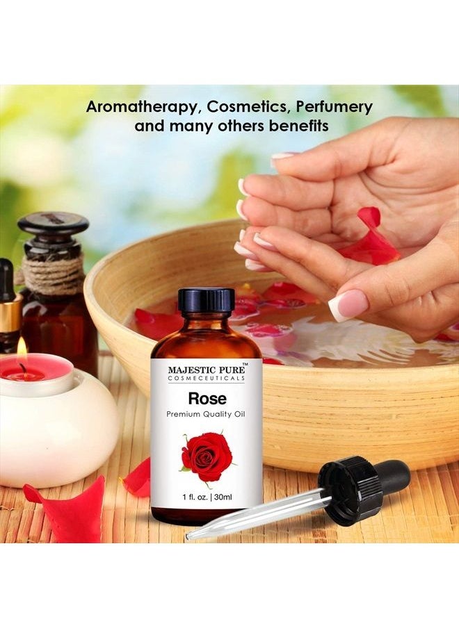 Majestic Pure - Majestic Pure Rose Oil, Premium Quality Fragrance Oil 1 Ounces - Image 1