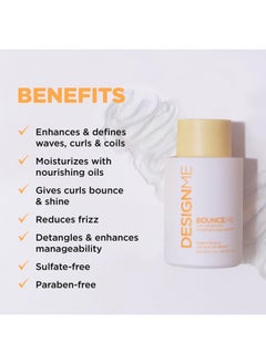 Design.ME BOUNCE.ME Curl Conditioner by DESIGNME | Curl-Defining, Added Bounce, Nourishing, Anti-Frizz Formula for All Curly Hair Types | Boost Shine & Moisturising Conditioner for Curly Hair  - Image 2