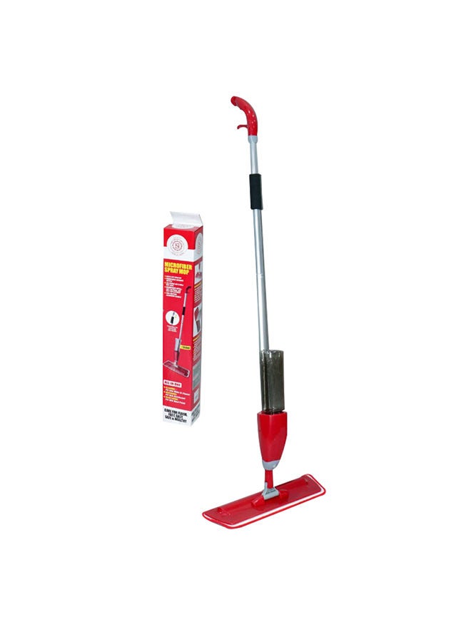 Floor cleaning mop with aluminum stick sprayer