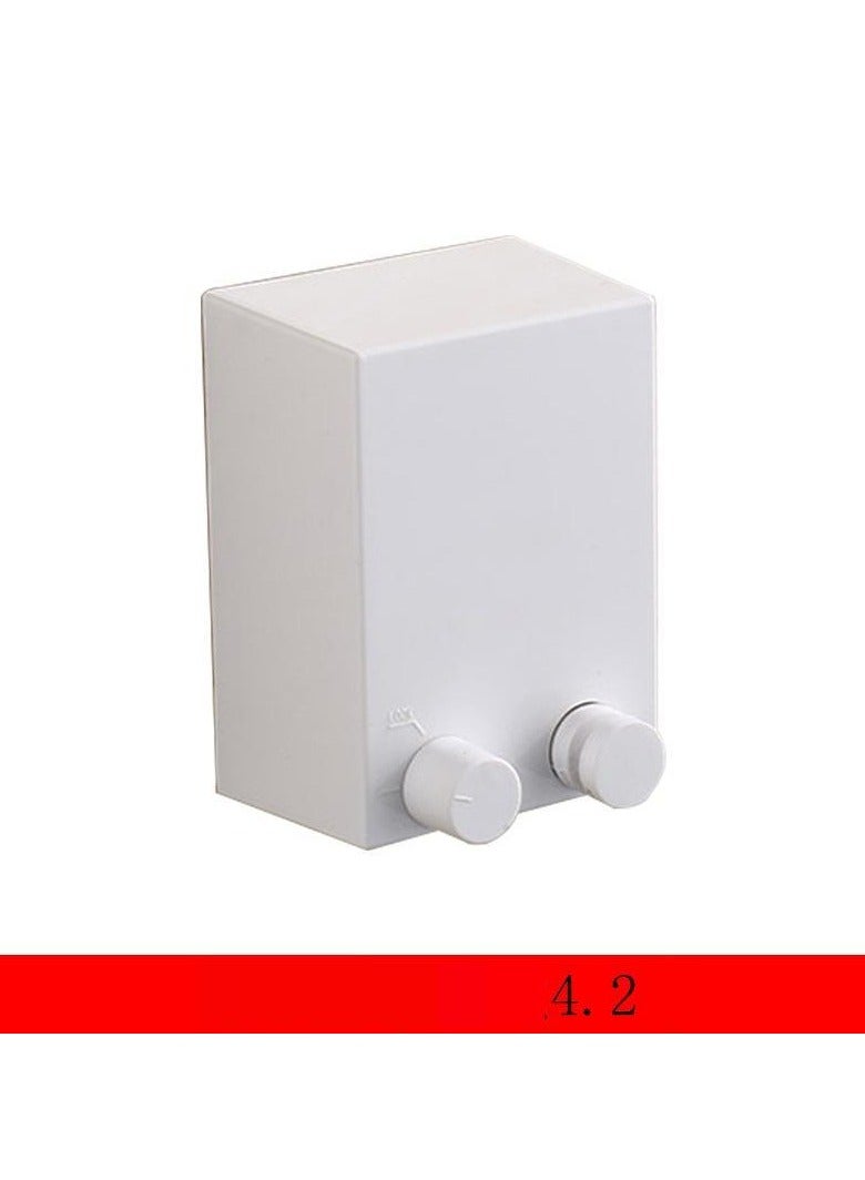 Loquat Adjustable Stainless Steel Clothesline for Indoor and Outdoor Use(9021W White Square Clothesline (Comes with Drill-Free Adhesive))