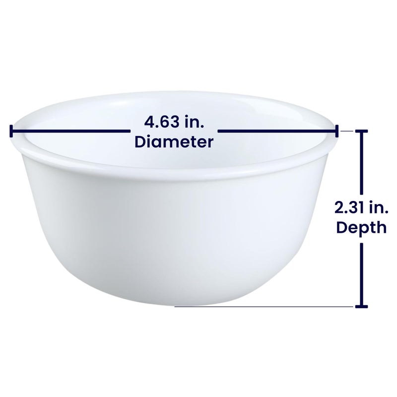 Corelle Livingware Winter Frost White 11-Oz Dessert Bowl (Set of 4) by Corelle Coordinates - Image 2