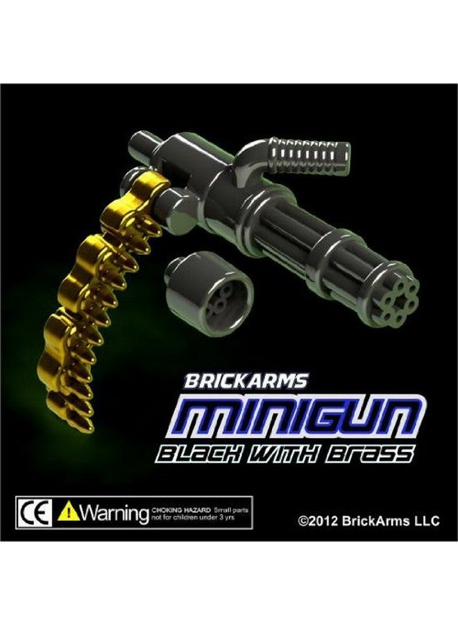 BrickArms Minigun 2.5-Inch [Black with Brass Ammo Chain]