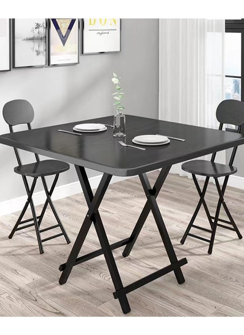 Foldable Dining Table Kitchen Dining Table Home Folding Table 80*80cm Portable Dinner Table Camping Table Picnic Table Space Saving Dining Table for Dining Room, Kitchen, Restaurant