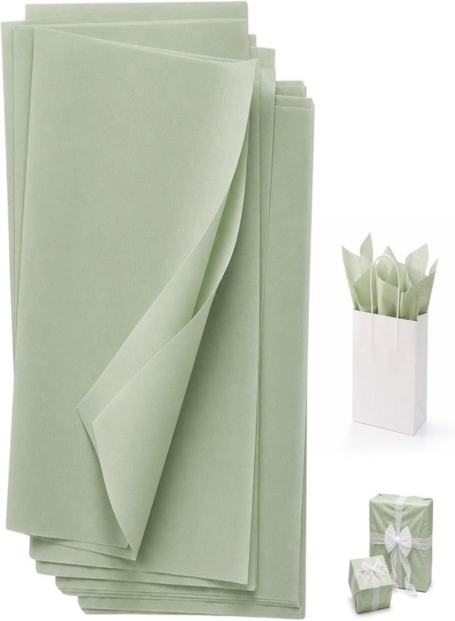 Catlovecorn 30 Sheets Sage Green Tissue Paper for Gift Bags - 20 X 14 Inches Tissue Paper Bulk for DIY Crafts Gift Packaging Weddings Baby Shower Birthday Spring Decorations - Image 1