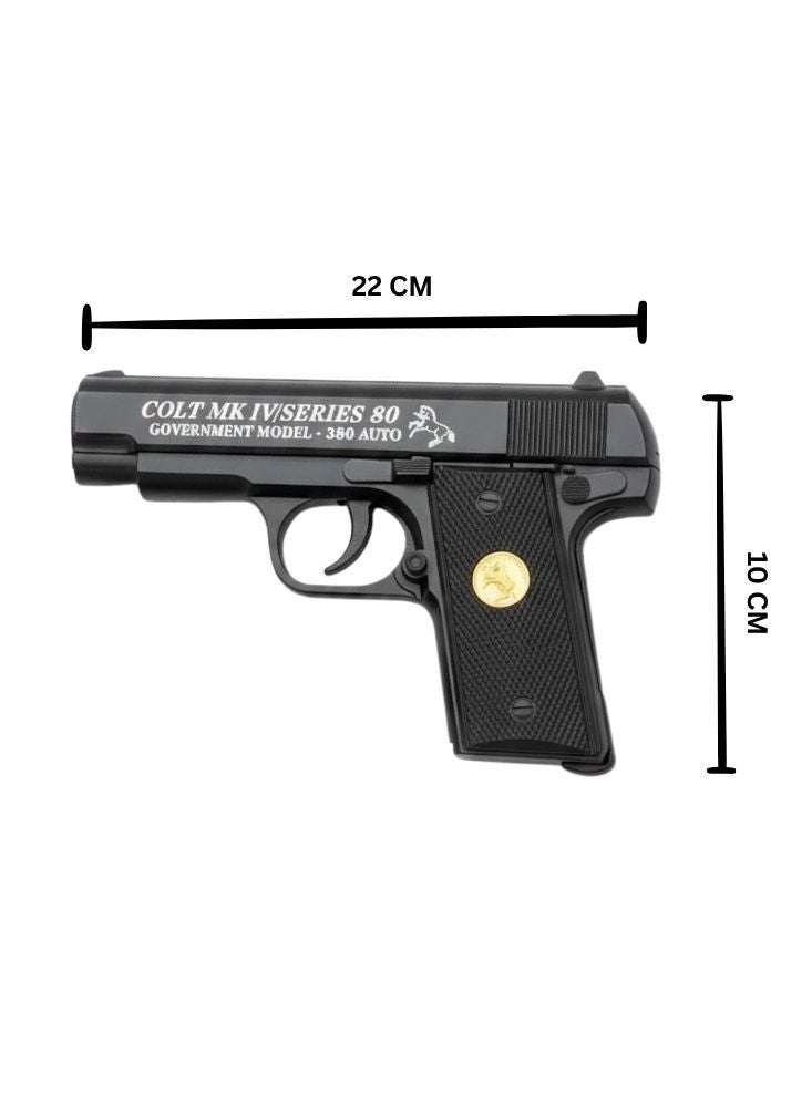 Colt Alloy BB PUBG Dessert Eagle Gun Toy for Kids with 400 BB Pellets – Metal Replica Style Toy Handgun - Image 2
