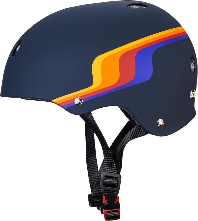 Triple Eight THE Certified Sweatsaver Helmet for Skateboarding, BMX, and Roller Skating - Pacific Beach - Image 1