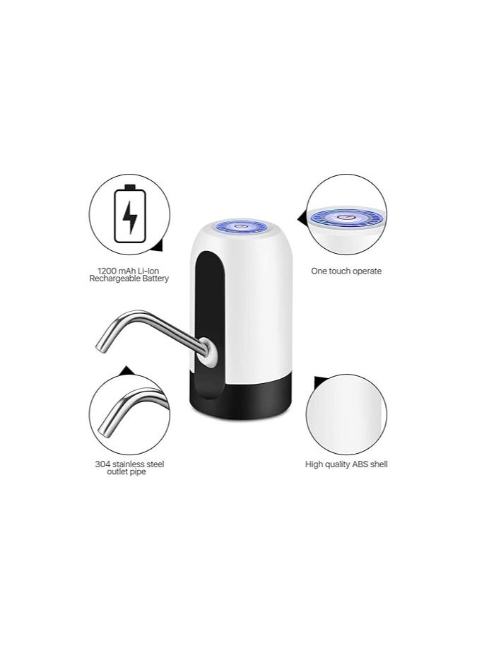 Rechargeable Automatic Water Dispenser White Color - Image 4