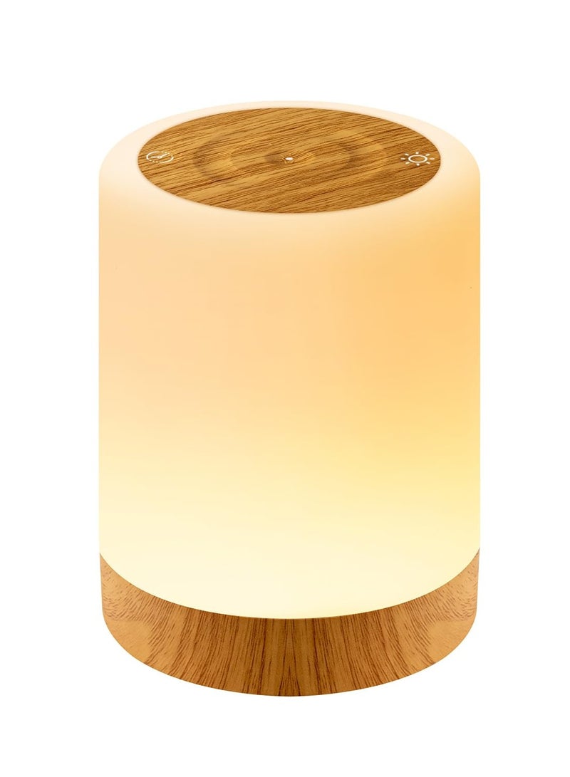 SOLARAE مصباح طاولة بجانب السرير للأطفال مع مستشعر لمسة خفيفة، 11 لون RGB متغير، قابل لإعادة الشحن عبر USB، مصباح محمول قابل للتعديل مع إمكانية التعتيم لغرفة نوم الأطفال أو غرفة المعيشة - Image 1