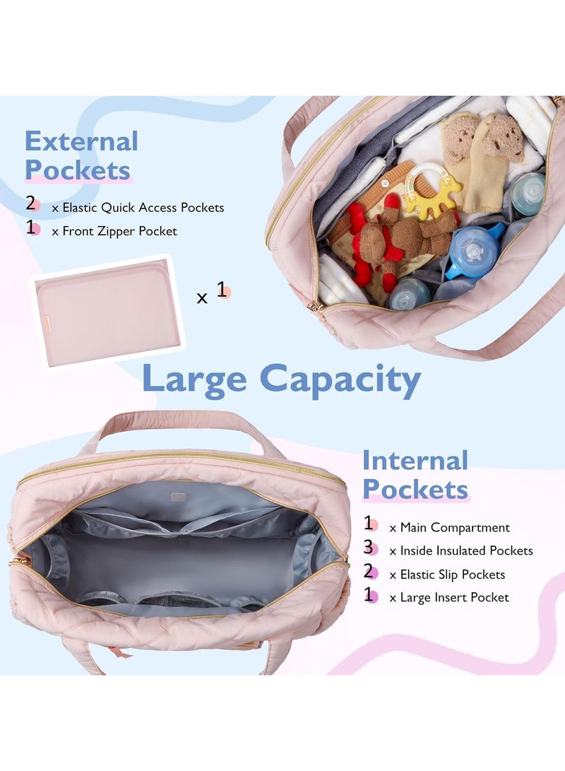 general A must-have for mums and babies on the go! Large capacity lightweight nappy tote / backpack with multiple compartments + portable design.  - Image 3