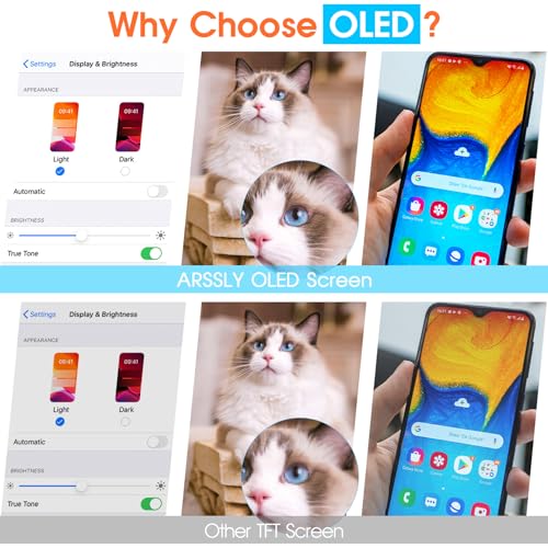 ARSSLY شاشة OLED بديلة لجهاز سامسونج جالاكسي S8 - شاشة LCD بديلة لجهاز سامسونج S8 SM-G950F SM-G950U مع مجموعة أدوات الإصلاح (أسود مع إطار، يدعم بصمة الإصبع) - Image 3