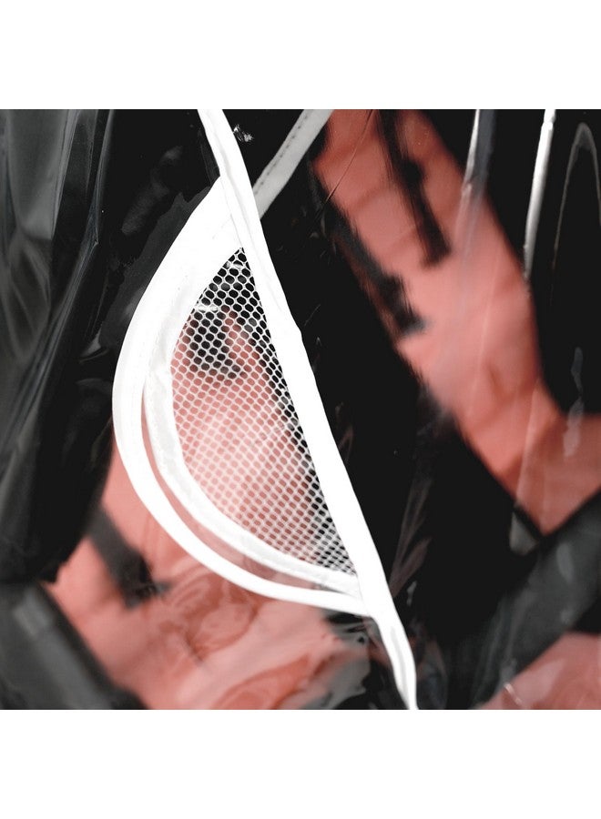 Ezkindheit Double Stroller Rain Cover, Universal Waterproof Windproof Rain Shield for Side by Side Twin Baby Strollers, Outdoor Accessories for Jogger and Umbrella Strollers - Image 2