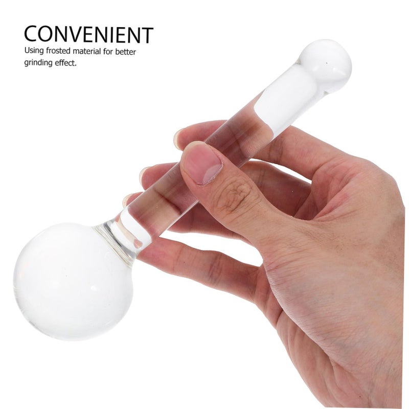 Clear Glass Pestle For Mixing Paints Grinding Minerals Ergonomic Non Slip Design - Image 4
