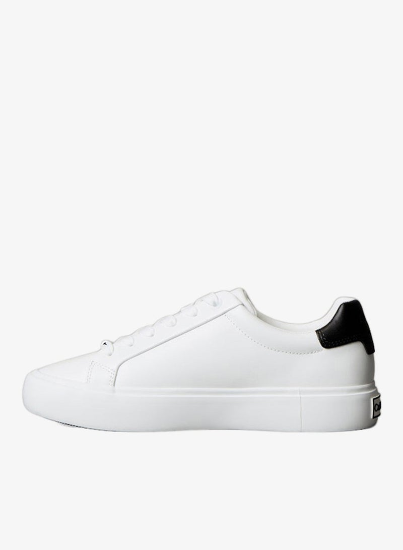 Calvin Klein Smooth Leather Embossed Logo Trainers for Women - Image 2