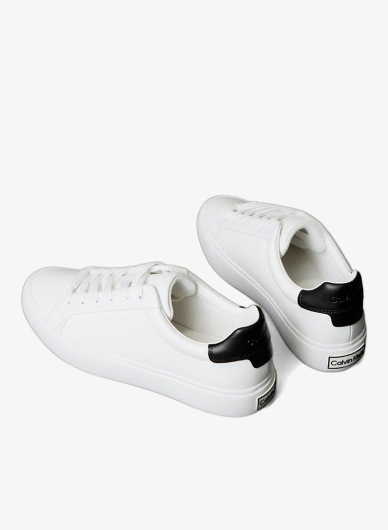Calvin Klein Smooth Leather Embossed Logo Trainers for Women - Image 4